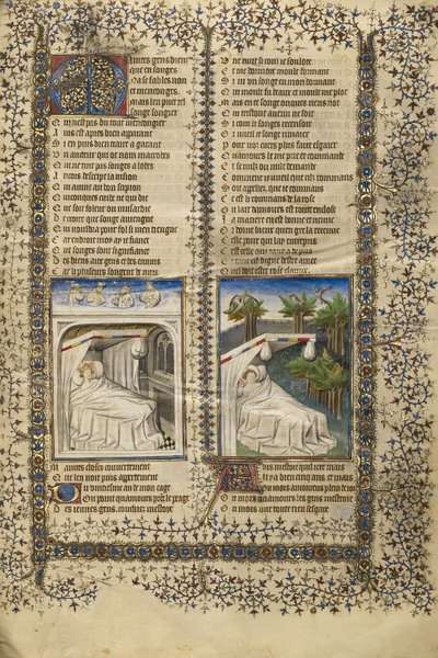 Scipio Lying in Bed Dreaming; Guillaume de Lorris Lying in Bed Dreaming by Unbekannt Unbekannt